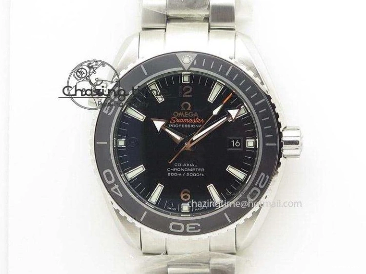 0502 Planet Ocean 45mm Real Ceramic BP-Maker Best Edition Black Dial On Nylon Rubber Strap A TopPick 8185